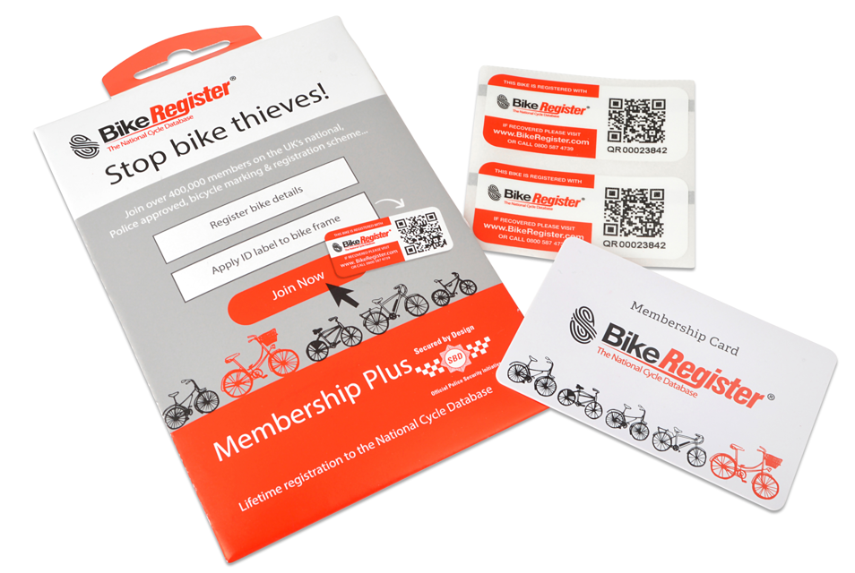 Bike Register Membership Plus Kits