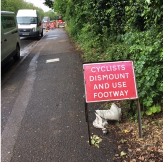 Poor Signage Example Poor signage for cyclists gallery – Reading Cycle Campaign