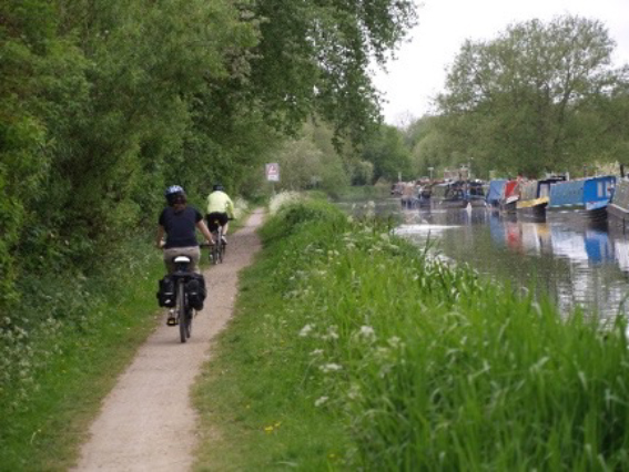 Canal tow path