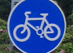 Diagram 955 cycle track sign