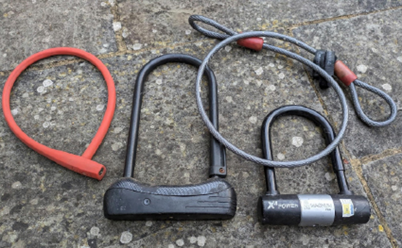 Different bike locks