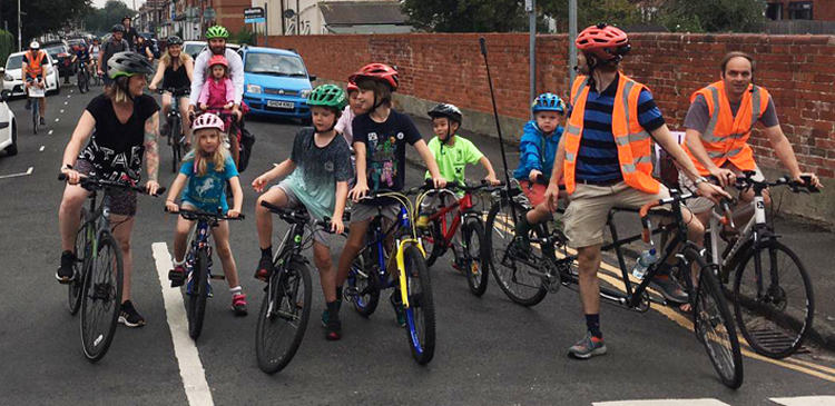 Kidical Mass after Reading Cycle Festival