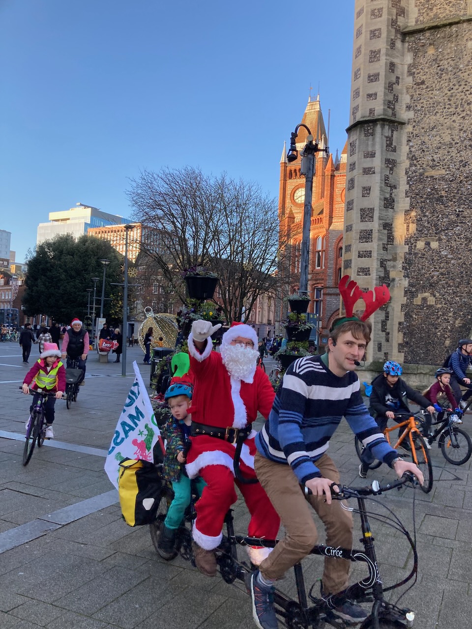 Kidical Mass Reading Santa Cycling image