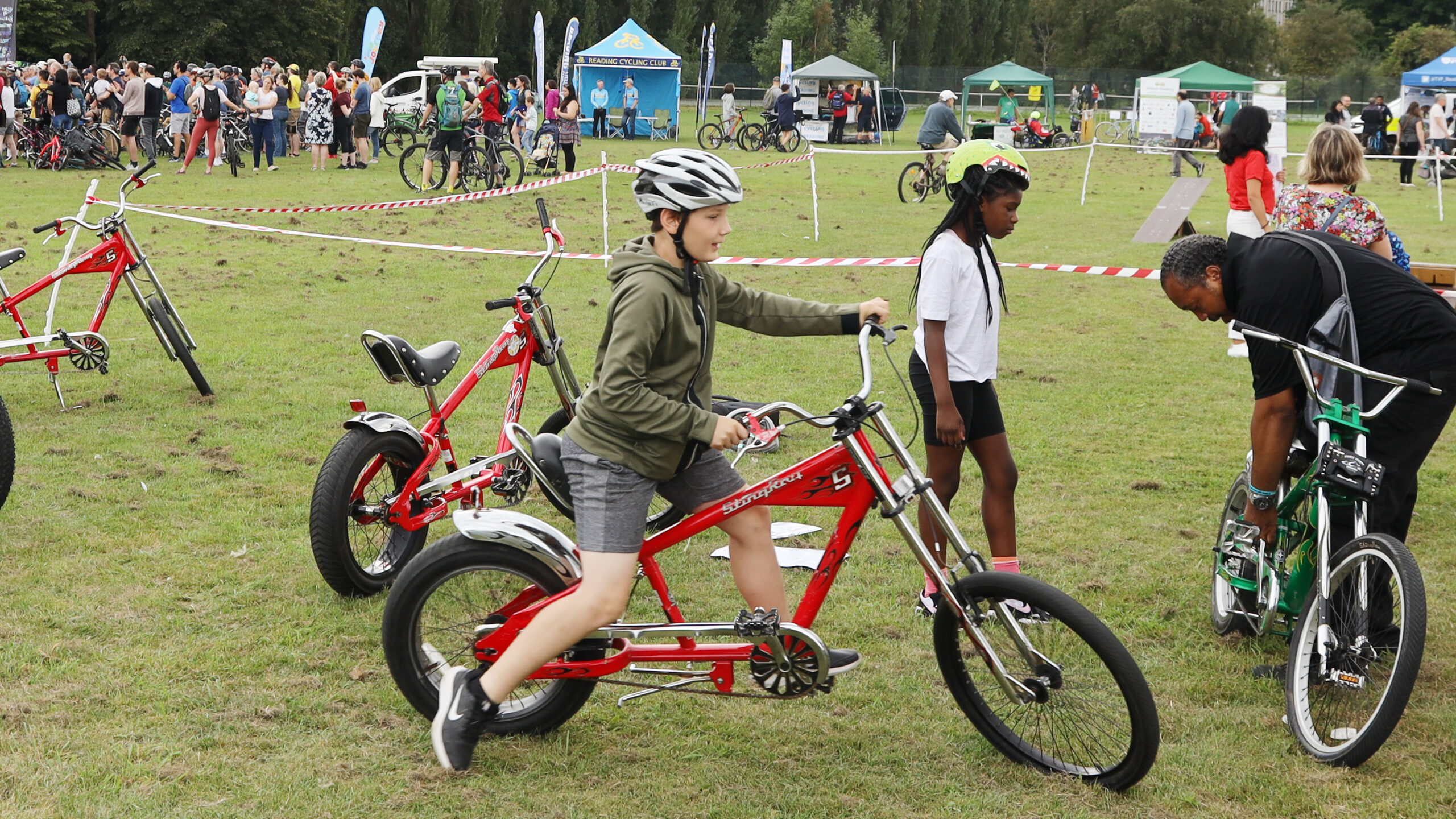 Reading Cycle Festival with low riders