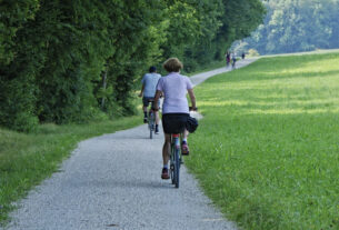 cycle path in countryside