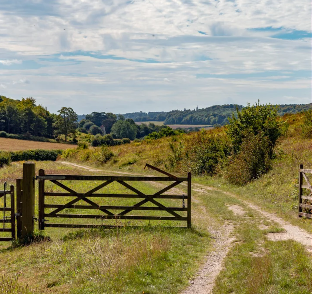 Photo of Chilterns Bridle Path with open gate