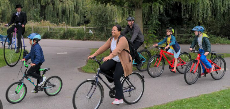Kidical Mass Ride at Reading Cycle Festival