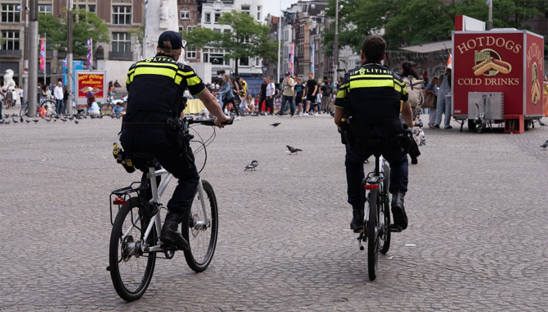 cycling policemen
