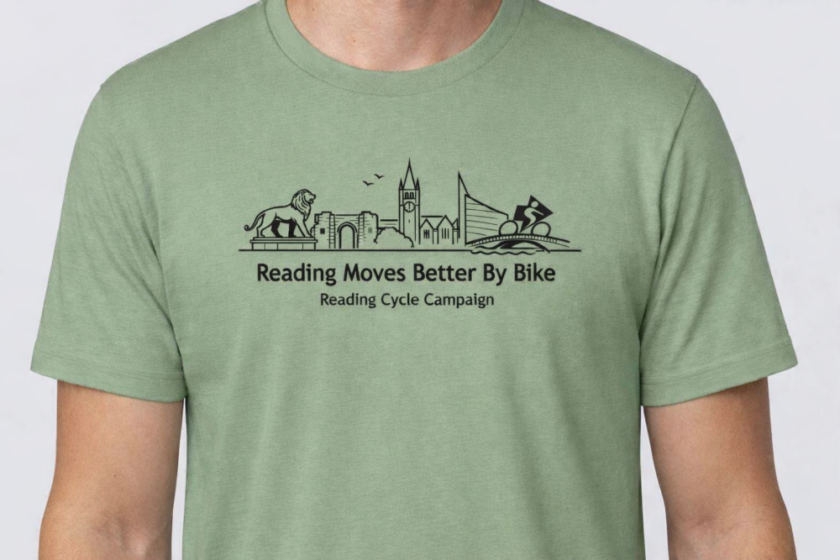 Reading Moves Better by Bike T-shirt