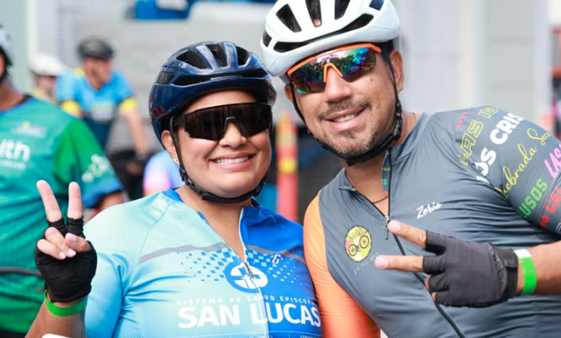 cyclists looking excited